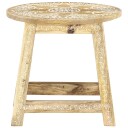 vidaXL Håndmalt krakk 38x38x35 cm heltre mango
