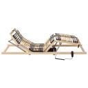vidaXL Elektrisk lamellbunn med 42 lameller 7 soner 70x200 cm