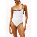 Tommy Hilfiger Dame Svømmetøy Hvit XS,