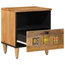  Nattbordskap Naturlig 40 x 33 x 46 cm Massiv mango tre