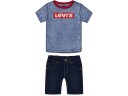 Levis Stretch Denim Short Sett Navy/Sort (80 / 1 år)