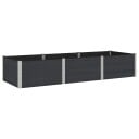vidaXL Høybed Svart 300 x 100 x 54 cm WPC og Aluminium