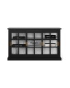 Seethrough skap modern black / classic white