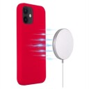 iPhone 12 Mini Liquid Silikondeksel MagSafe-kompatibel Rød