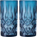 Nachtmann  Noblesse longdrink 39,5 cl 2 stk vintage blue