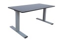 Skrivebord Ergo Optimal med 2 motor 140x80 cm Svart/Grå  