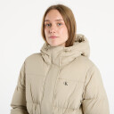 Calvin Klein Jeans Belted Midweight Long Puffer - Beige - L