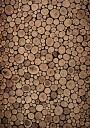 Rustic Wood Log Pattern Plakat Plakat / 70x100cm