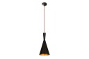 Taklampe Mangol Svart / Rød Diameter: 19 cm Mørkerød/Svart