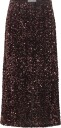 Vila   Skjørt viFaith HW Midi Sequin   Brun