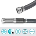 Gardena sugeslange med tilbakeslagsventil 25mm 1" 4m
