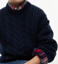 Tommy Hilfiger Heavy Cotton Cable Sweater   Navy   164