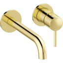 Utvendige deler til innebygd servant. 180 mm tut. Polert polished brass