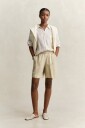 GANT Linen Blend Pull On Shorts   Beige   34