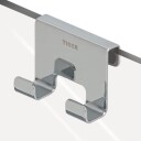 Tiger Caddy Krok for Glassvegg 6-8 mm Krom