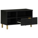  TV benk svart 80x33x46 cm konstruert tre