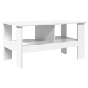 vidaXL Kaffebord Hvit 90 x 50 x 45 cm Konstruert tre