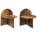 Nattbord 2 pcs Gammelt tre 40 x 35,5 x 45,5 cm Konstruert tre