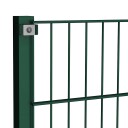 vidaXL Gjerdepanel med stolper jern 11,9x0,8 m grønn
