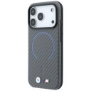 BMW M MagSafe-etui med karbonmønster for iPhone 18 Pro / 17 Pro – grå