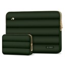 Tech-Protect Puffy 15-16" Laptopveske med Støtdemping og Tilbehørsveske - Oliven