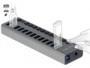 DeLOCK hub 13 ports USB hub USB 3.0 13 porter Gr 63738