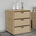  Putekasse beige 55x59x69 cm polyrotting 365558