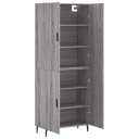 vidaXL Highboard grå sonoma 69,5x34x180 cm konstruert tre 8720845409463