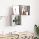  Vegghyller kubeformet 2 stk grå sonoma 30x15x30 cm 8720286978849
