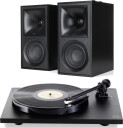 Klipsch The Fives / Rega Planar 1 ECO Aktive høyttalere og platespiller - Sort