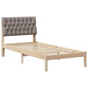  Sengeramme med Polstret Hodegjerde Brun 90 x 200 cm Heltre furu