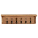 Knaggrekke 60x16x16 cm heltre eik  