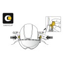Petzl ansiktsskjermer og skjold Vizir Shadow for Vertex og Strato hjelmer med Easyclip System 1 stk SET-A015BA00
