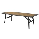 Brafab Chios Spisebord 100 x 240 cm svart/teak Brafab