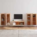 vidaXL TV-benker 5 stk heltre furu