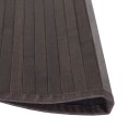  Teppe rund mørkebrun 60 cm bambus 8721012369962