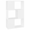 Bokhylle/romdeler hvit 60x24x94 cm konstruert tre