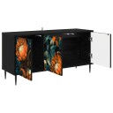 vidaXL TV skap LOCHEM 102 x 33 x 51 cm Svart eik Konstruert tre