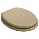  Myk lukking toalettsete 2 pcs Lys bambusfarge 44 x 38 cm