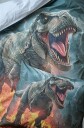 Påslakensett enkeltseng 2 dels sett Dinosaur  