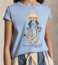 Ralph Lauren Kids Polo Bear Cotton Jersey Tee Blue 129 130