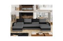 Seksjon Eltap Marion 312x143x88 cm   Alova 36 Alova 04 Grå Svart