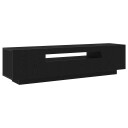  TV skap Svart 160 x 35 x 40 cm Konstruert tre