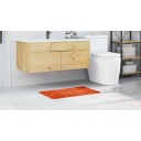  Badematte Rektangulær Oransje 50x80 cm Polypropylen Skli sikker