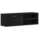 vidaXL TV-skap svart eik 120x34x37 cm konstruert tre