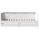  Dagseng med skuffer hvit 90x200 cm konstruert tre 8721102624995