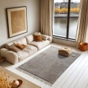 Ryetepper   Celina Natural Cotton Shaggy beige/brun Størrelse: 80 x 150 cm