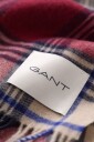 Gant Checked Wool Scarf   Burgundy   ONE SIZE