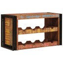 vidaXL Vinhylle Brun 100 x 45 x 33 cm Massiv gjenbrukt treverk