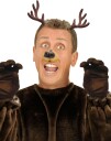 Hårbøyle m/Brune Reinsdyr Horn